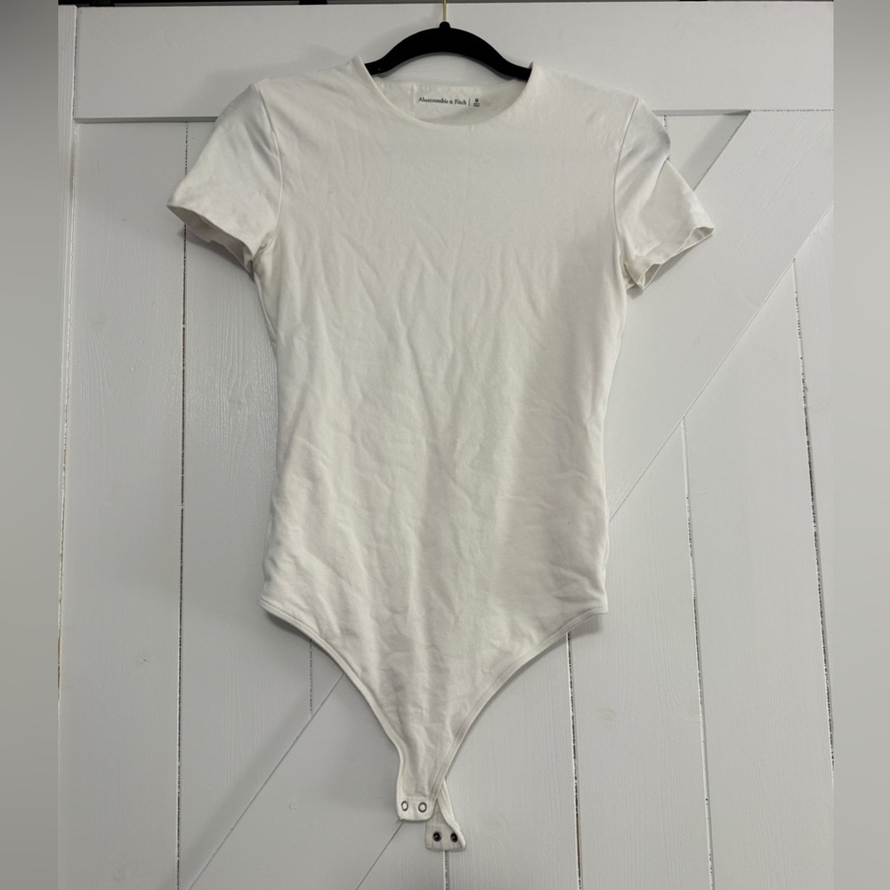 Abercrombie & Fitch Women’s White Short Sleeve Bodysuit